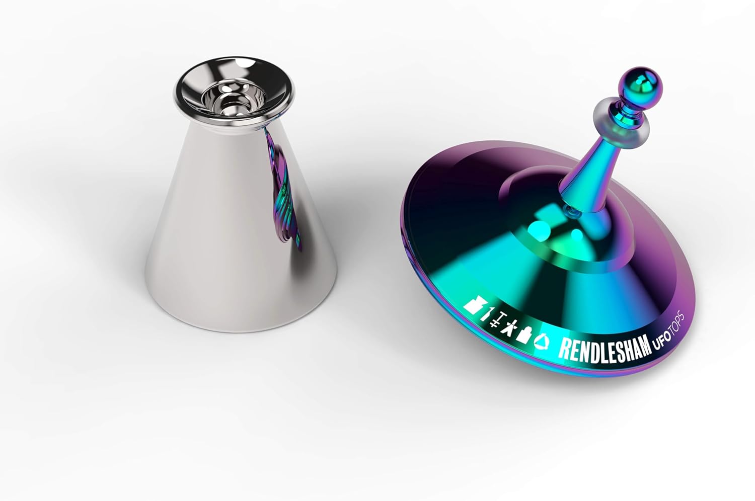 Light Ray Base • Metal Dock and Display Compatible with All UFO Tops Models
