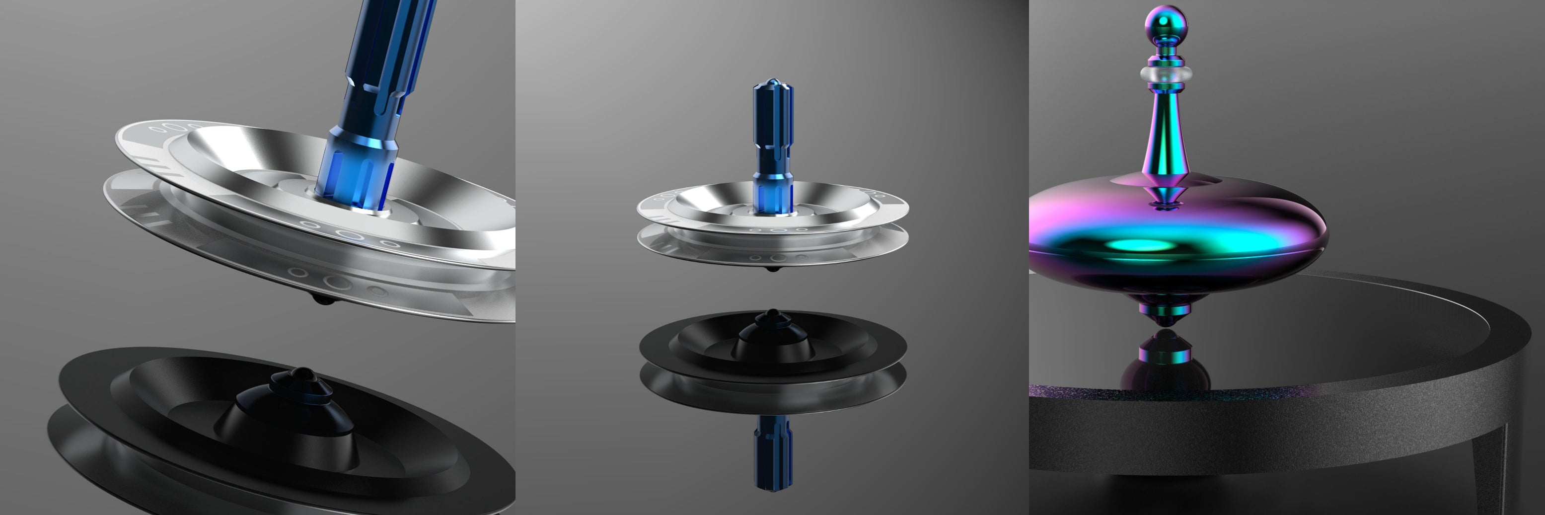 Precision Metal Spinning Tops Based On UFO Sightings – UFO Tops